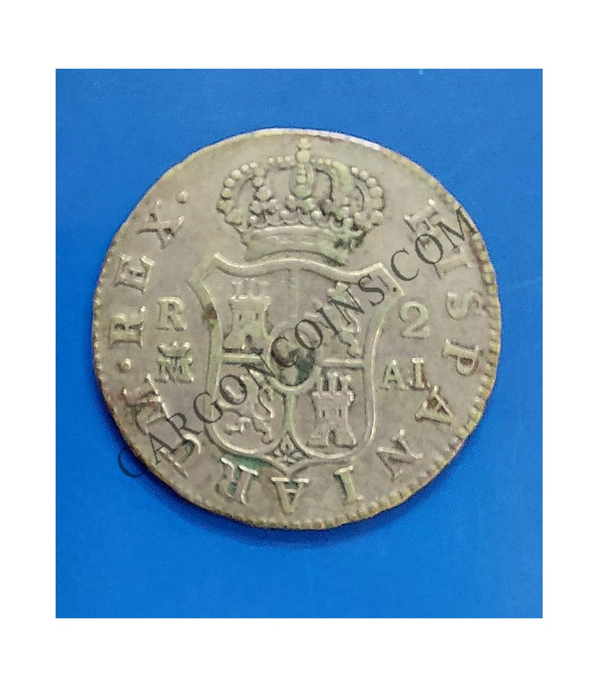 Carlos IV 2 Reales 1808 Madrid AJ