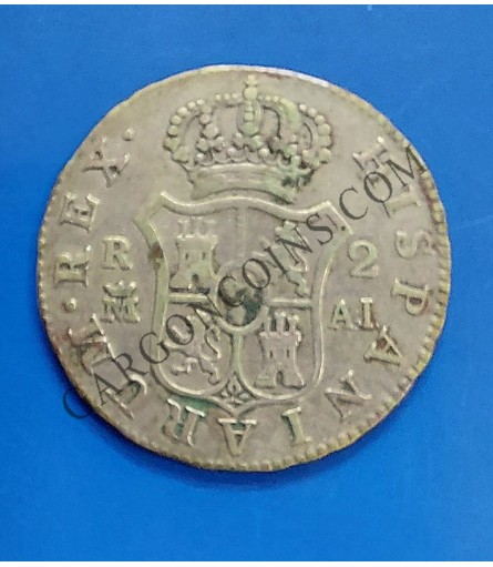 Carlos IV 2 Reales 1808 Madrid AJ