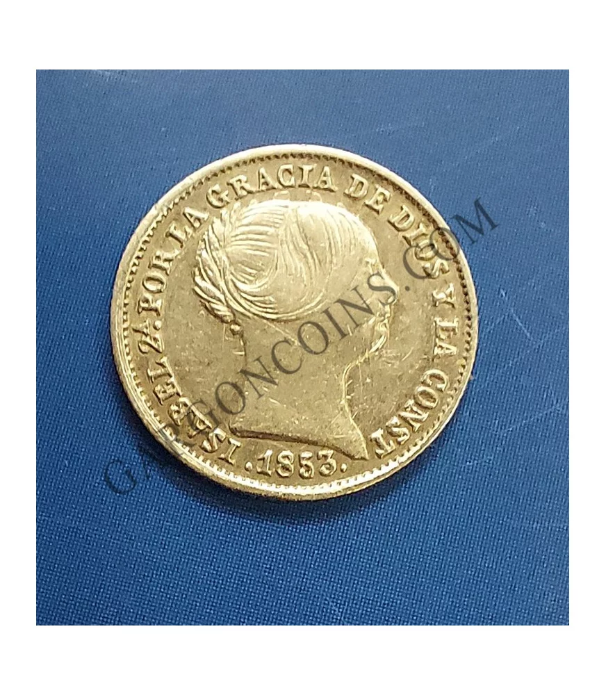 Isabel 2ª 1 Real  1853 Sevilla EBC