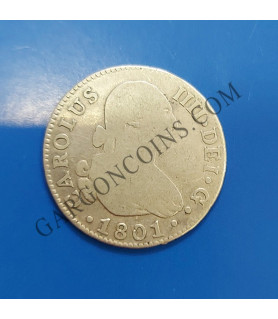 Carlos IV  2 Reales 1801 Sevilla CN 