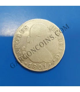 Carlos IV  2 Reales 1801 Sevilla CN 