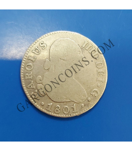 Carlos IV  2 Reales 1801 Sevilla CN 