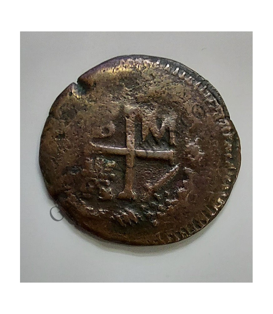 Fernando VII 1/4 de Real  Ceca de Santa Marta  Acuñacion de emergencia