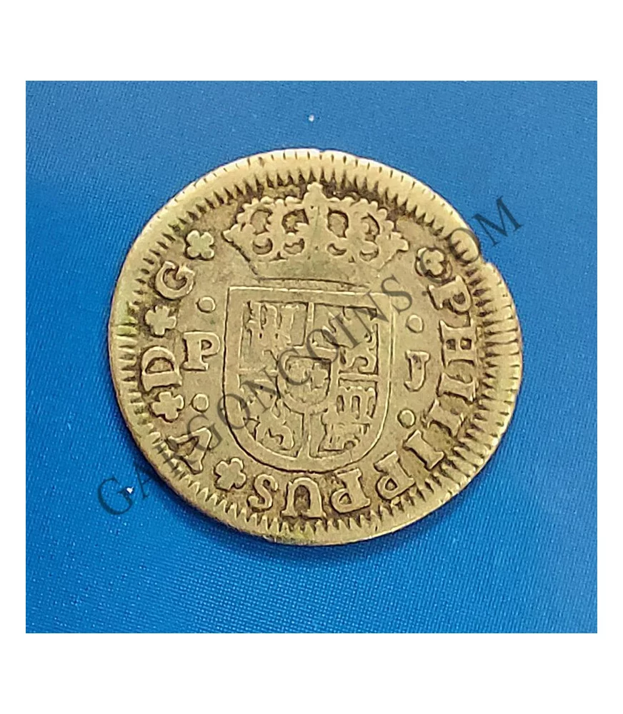 Felipe V  1/2 Real de Sevilla  1738 ensayadores P J