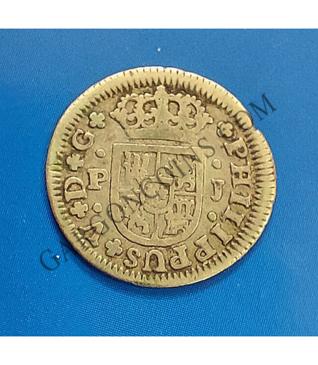 Felipe V  1/2 Real de Sevilla  1738 ensayadores P J