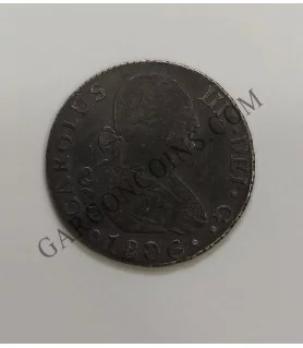 Carlos IV  2 Reales 1806 Sevilla CN  MBC con Pátina