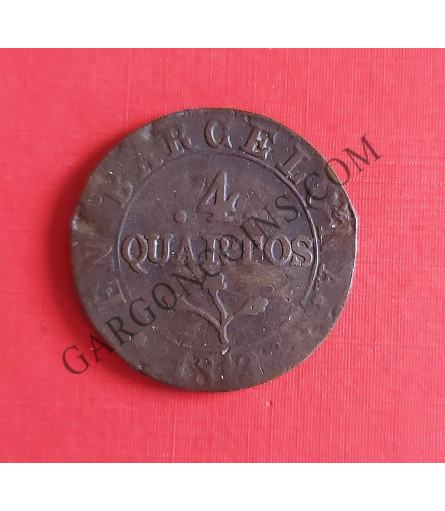 José Napoleón 4 Quartos de Barcelona del 1813