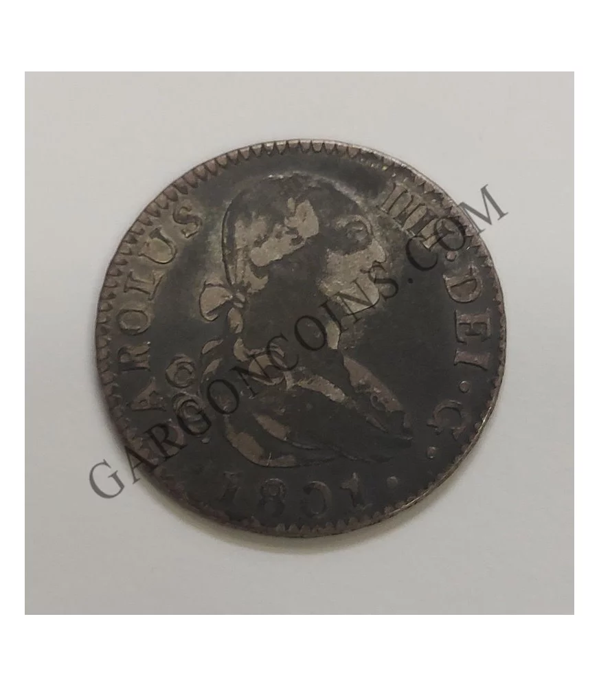 Carlos IV  2 Reales 1801 Sevilla CN MBC