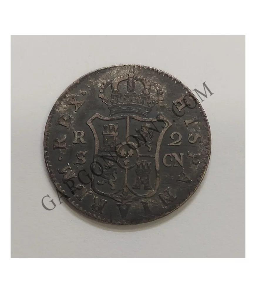 Carlos IV  2 Reales 1801 Sevilla CN MBC