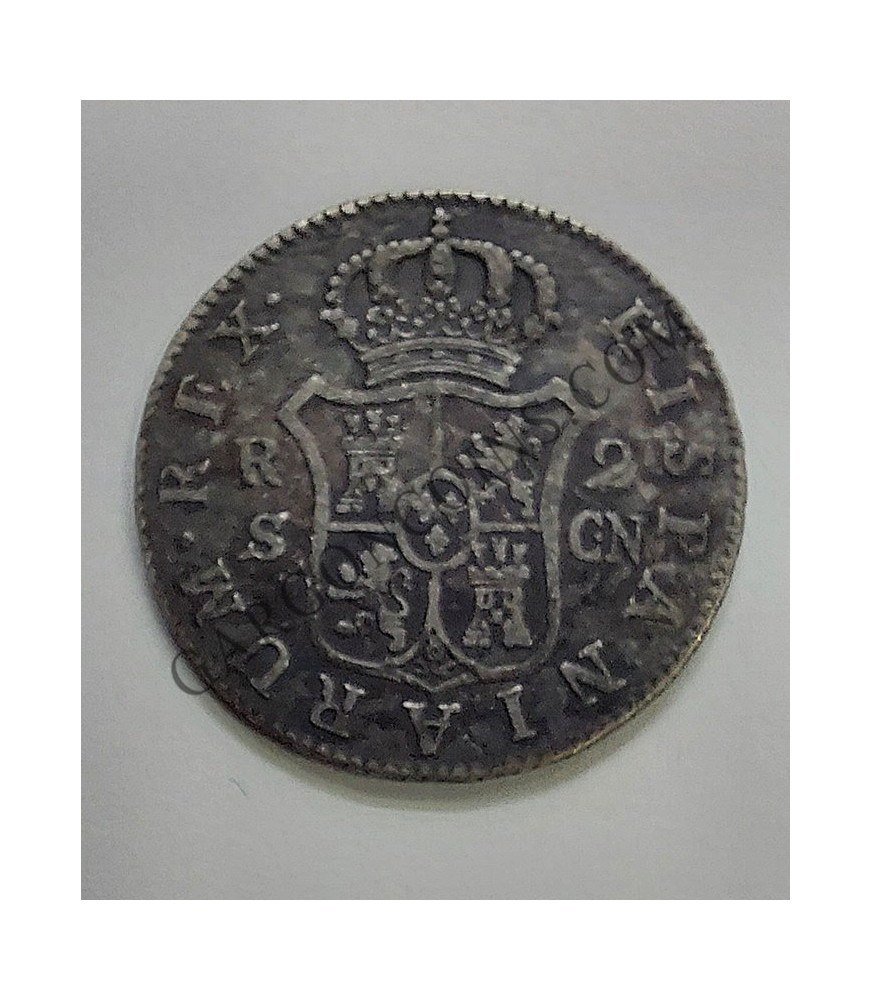 Carlos IV  2 Reales 1801 Sevilla CN MBC
