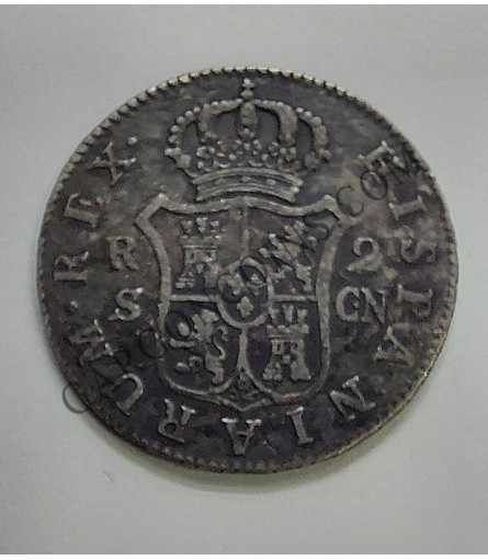 Carlos IV  2 Reales 1801 Sevilla CN MBC