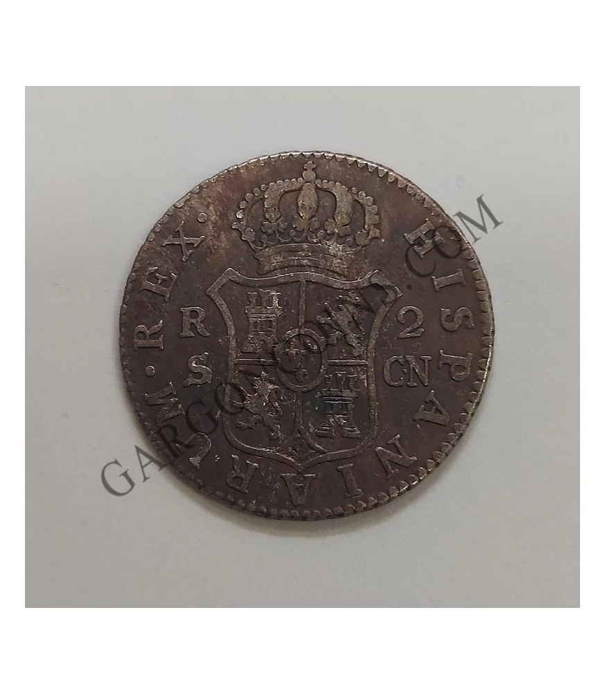 Carlos IV  2 Reales 1801 Sevilla CN BC