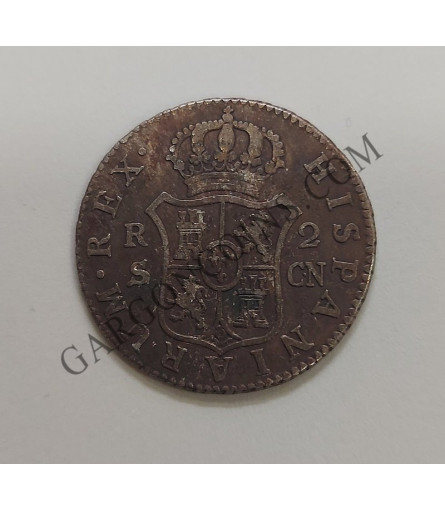 Carlos IV  2 Reales 1801 Sevilla CN BC