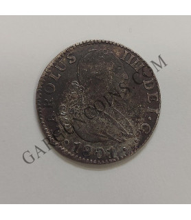 Carlos IV  2 Reales 1801 Sevilla CN BC