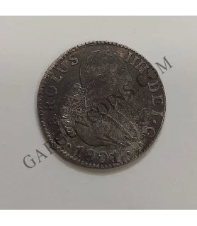 Carlos IV  2 Reales 1801 Sevilla CN BC