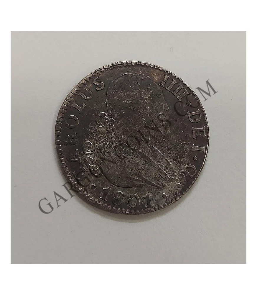 Carlos IV  2 Reales 1801 Sevilla CN BC