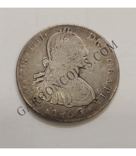 Carlos IV 8 Reales 1806 Potosí P J