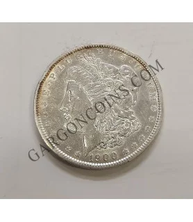 USA 1 Dollar Morgan 1900 Filadelfia pequeños golpes en el  canto