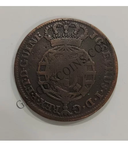 Africa portuguesa (Angola) 1763 1 macuta resellado