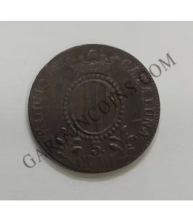 Isabel 2ª  3 Quartos 1846 Principado de Cataluña