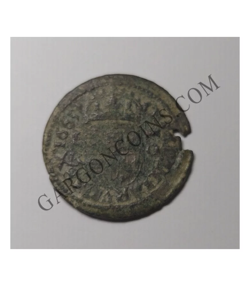 Felipe IV 16 Maravedís 1663 de Segovia y ensayador BR sin puntos