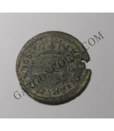 Felipe IV 16 Maravedís 1663 de Segovia y ensayador BR sin puntos