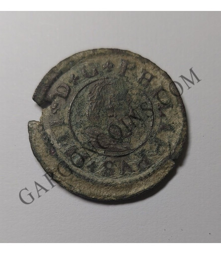 Felipe IV 16 Maravedís 1663 de Segovia y ensayador BR sin puntos