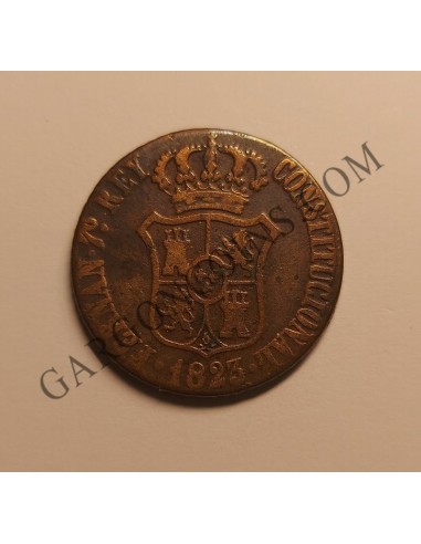 Fernando VII 3 Quartos de ceca Barcelona 1823