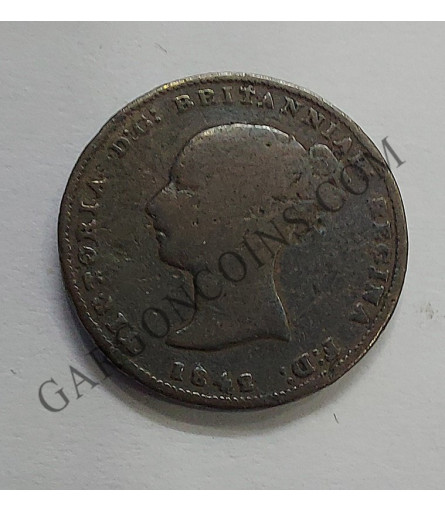 Gibraltar Half Quarter 1842 Gibraltar Half Quarter 1842
