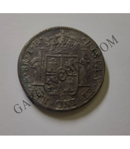 Carlos IV 8 Reales Mexico T H 1806 EBC pátina original