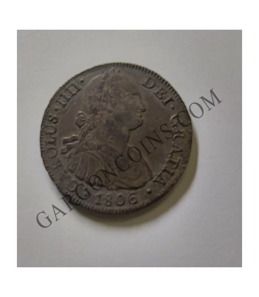 Carlos IV 8 Reales Mexico T H 1806 EBC pátina original