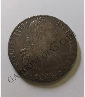 Carlos IV 8 Reales 1808 MBC Potosí P J