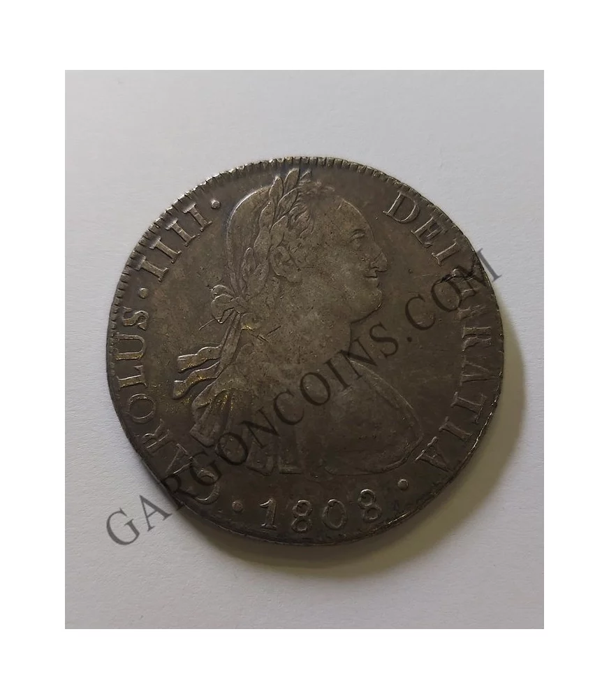 Carlos IV 8 Reales 1808 MBC Potosí P J