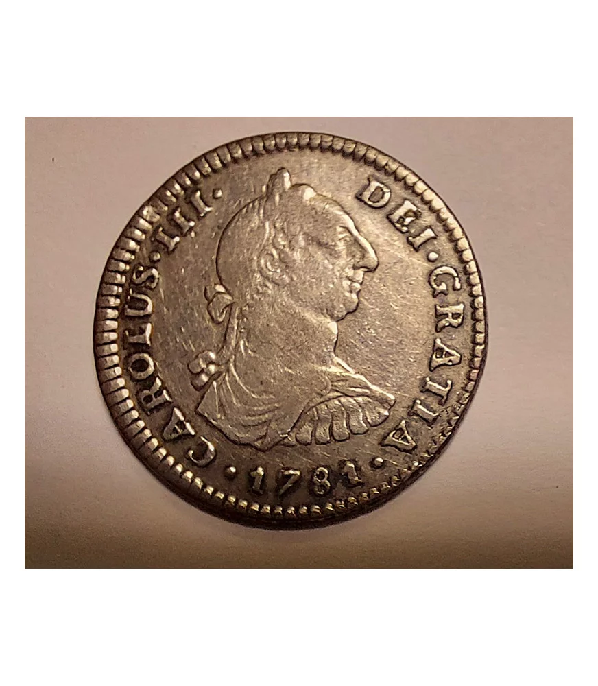 Carlos III 1 Real 1781 ceca de Méjico FF ebc