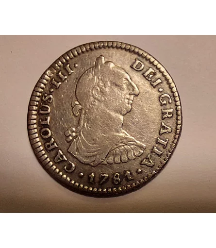 Carlos III 1 Real 1781 ceca de Méjico FF ebc