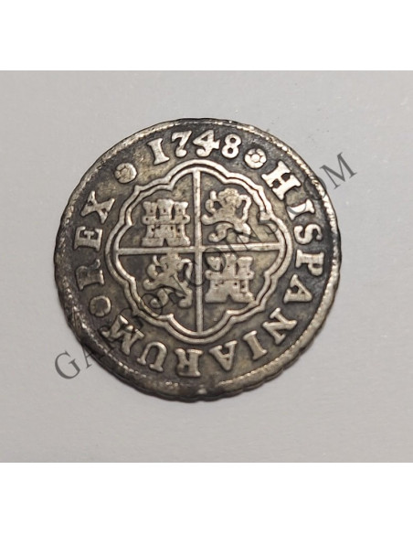 Fernando VI  1 Real 1748 Madrid J B MBC