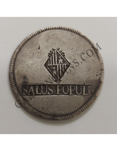 Fernando VII Mallorca 30 sous del 1821. Variante.