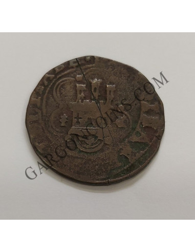 Reyes Católicos. 4 maravedies de la ceca de Cuenca. 1469-1504