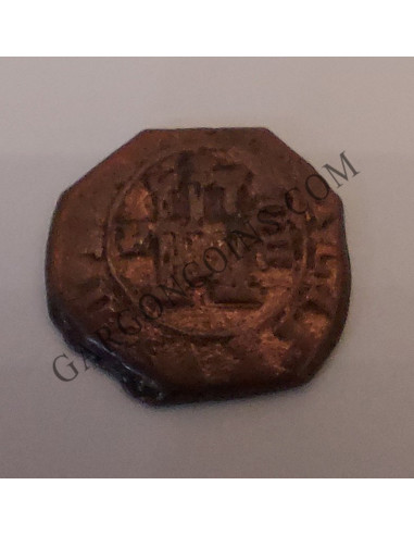 Felipe III  4  maravedis Segovia del 1604. Variante con el 4 invertido