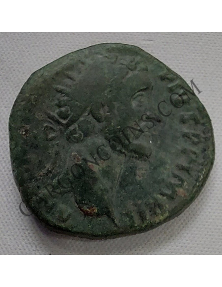 Dupondio de Emperador Antonino Pio del 157-158