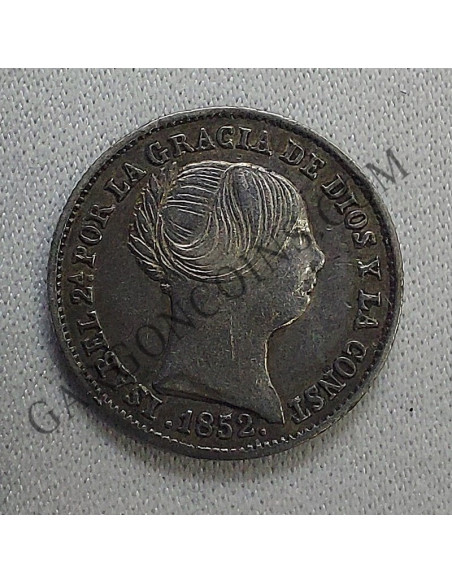 Isabel II  1 Real  de Madrid 1852
