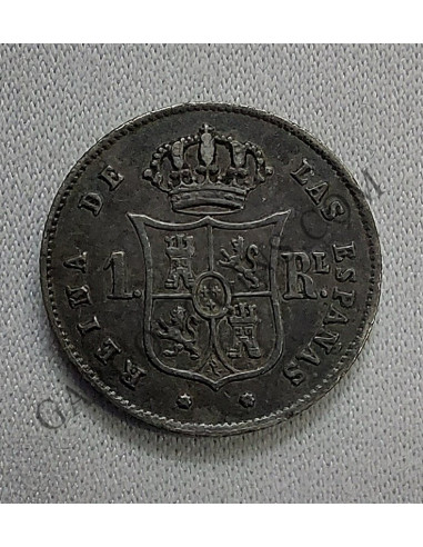 Isabel II  1 Real  1864 Sevilla EBC