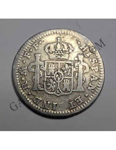 Carlos III  1/2 Real 1778 Mexico F F