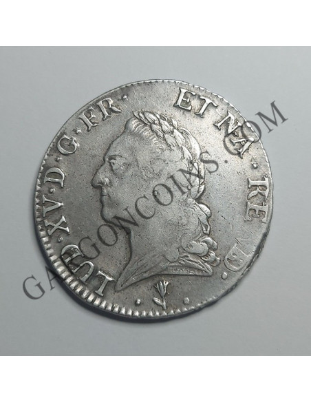 Francia 1 ECU de Luis XV ceca PAU 1771  I