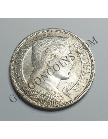 Letonia  5 Lati 1929  S/C