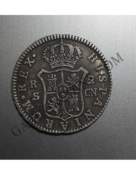 Carlos IV  2 Reales 1808 Sevilla CN  BC 