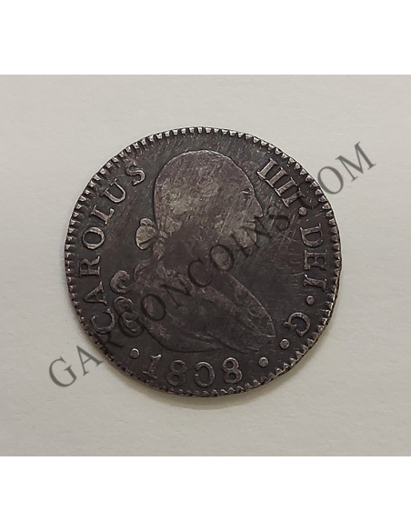 Carlos IV  2 Reales 1808 Sevilla CN 