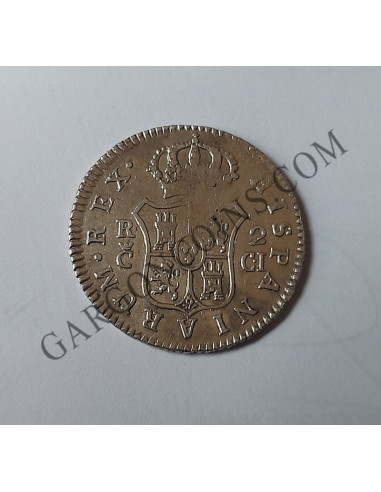 Fernando VII 2 Reales Cadiz C I de 1811  Escasa MBC vano de  acuñación