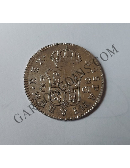 Fernando VII 2 Reales Cadiz C I de 1811  Escasa MBC vano de  acuñación