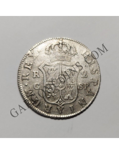  Fernando VII 2 Reales 1811 ceca Cataluña SF 